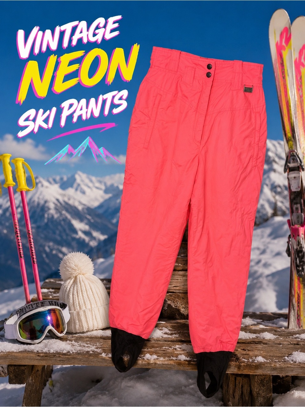 White Stag Neon Coral Winter Pants